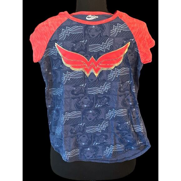 DC Super Hero Girls Wonder Woman Tops - Wonder Woman Girls Short Sleeve T Shirt‎ Large 10/12 DC SuperHero Girls